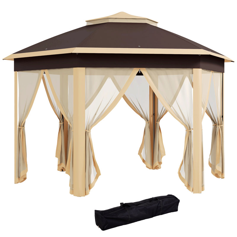 1 pi L x 1 pi D Pavillon de jardin escamotable en acier