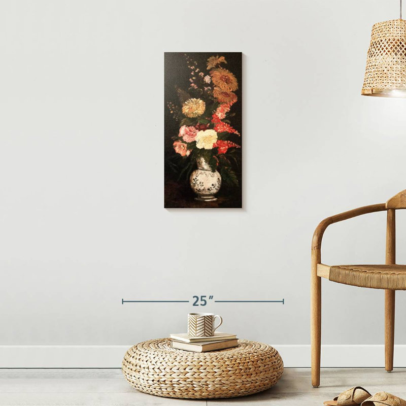 Vase de fleurs 1886, H 24 po x l 12 po
