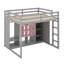  Lit mezzanine en bois avec garde-robe, tablettes de rangement et armoire-116489206-116489208