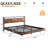 Khemis Floating Bed Frame with LED Lights and  Charging Station-1235244612-1235244613