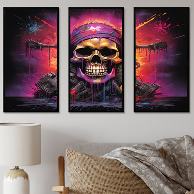 Pirate Skeleton Flag - Pirate Wall Art