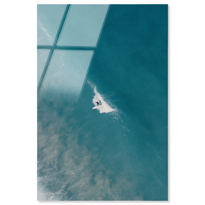 Aquamarine Breath Acrylic Painting Print