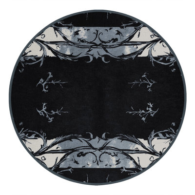 Charcoal Garden Rug
