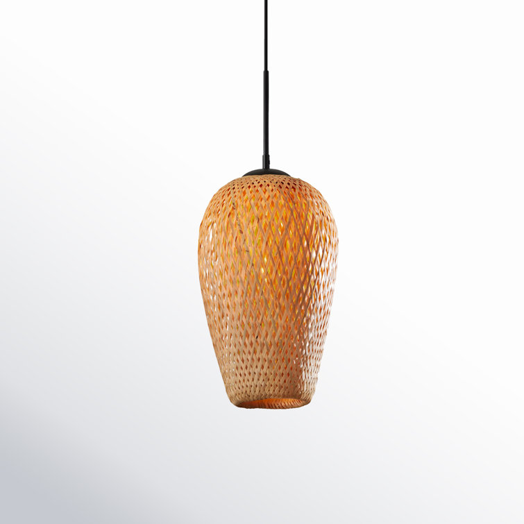 Raima Single Light Solid Wood Pendant