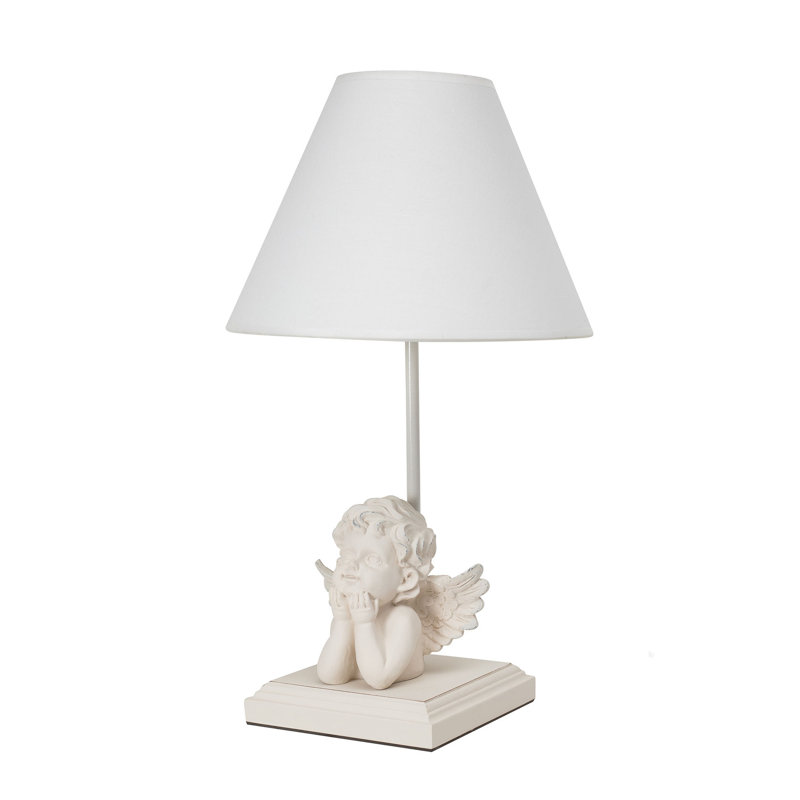 Lampe de table blanche 16,5 po