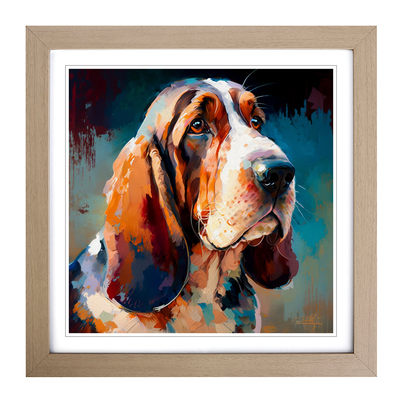 Single Picture Frame Print on Wood, Oak