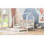 Lit en bois avec couchette, lit pour enfant avec tablette-1452095999