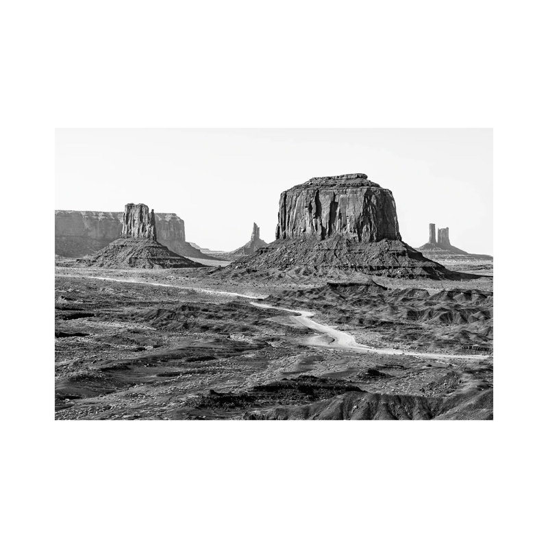 Beautiful Monument Valley 1 Piece Wrapped Canvas Wall Art, 101.6 cm H x 66.04 cm W x 1.91 cm D