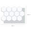 28cm W x 20cm L Gel Peel and Stick Mosaic Tile