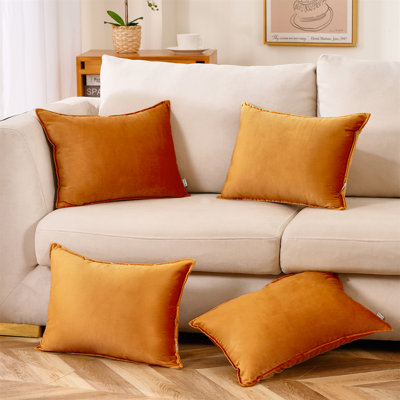 Coussin décoratif en velours