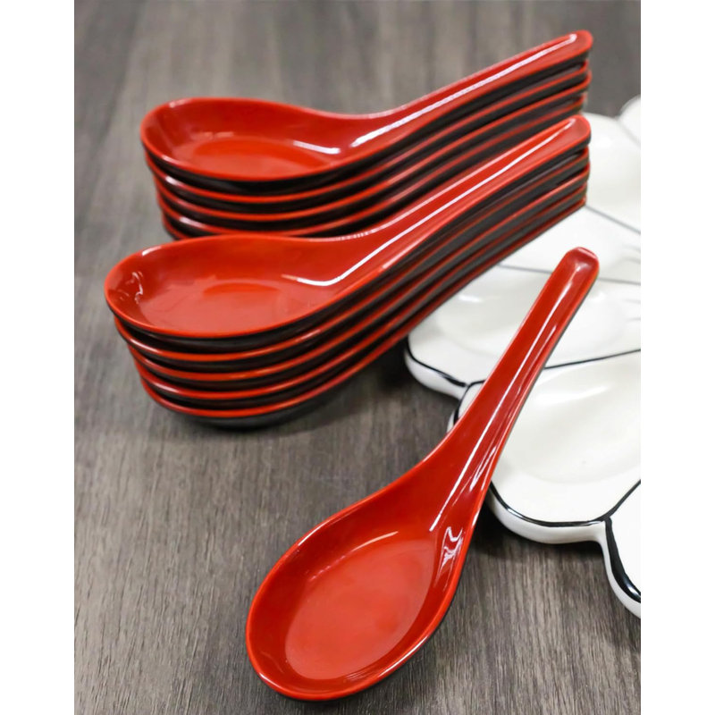 Simeon Flatware, Red/Black