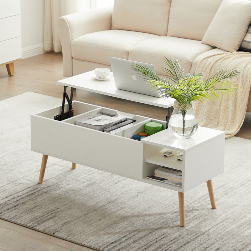 Table basse Rastko, Matte White