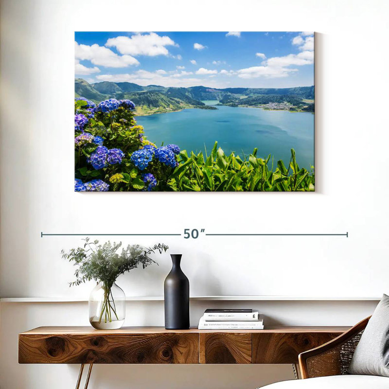 Alvord Sete Cidades Lakes, H 26 po x l 39 po