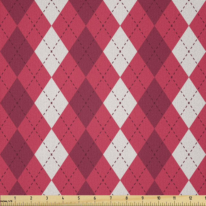 Dawnna Rhombuses and Crossing Lines in Tones Multi-Purpose Fabric