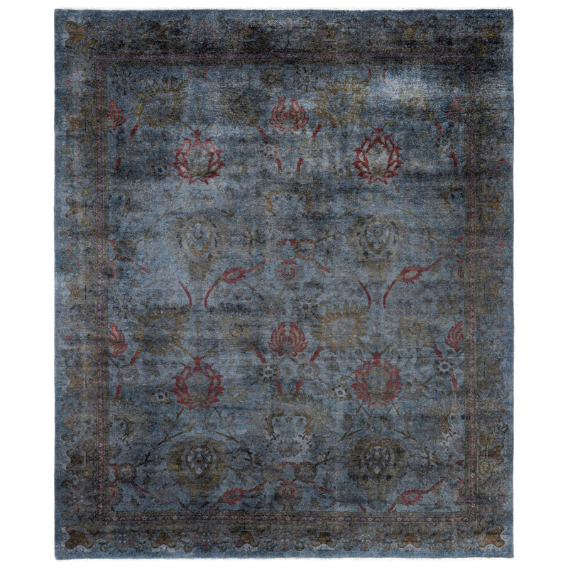 Overdyed One-of-a-Kind 8' 0" X 10' 0" Hand Knotted Area Rug
