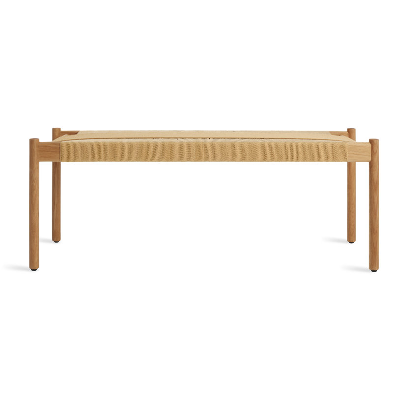 Invitation Bench, 18" H x 48" W x 18" D, White Oak
