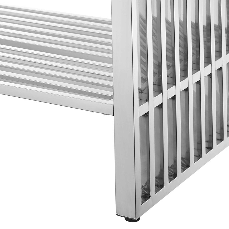 Modway Gridiron 48" Bathroom Vanity, Silver