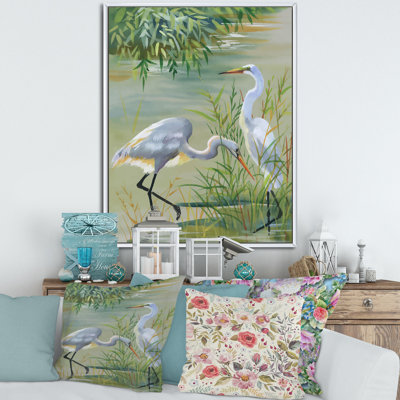 Heron Birds I - reproduction sur toile