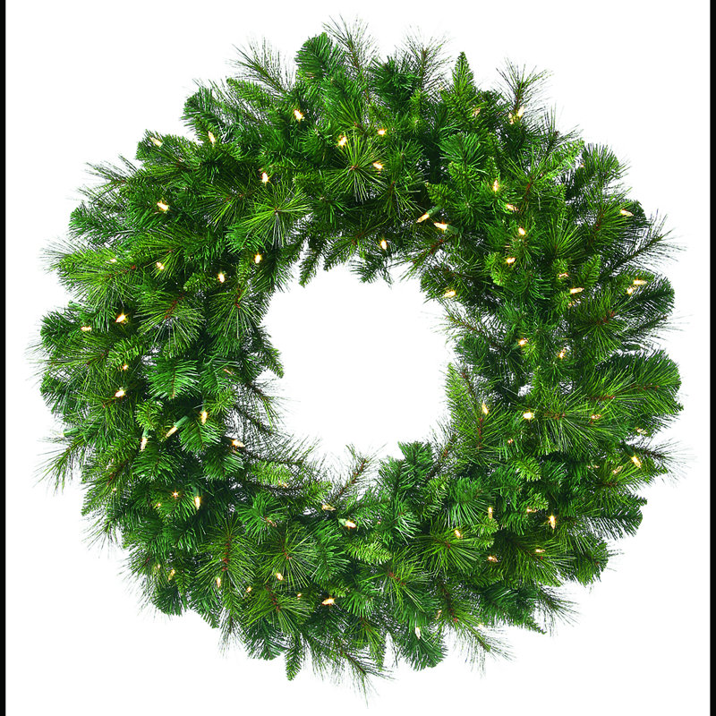 LED Belgium Mix Wreath, 36" W x 36" H x 7" D