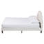 Lit plateforme tapissier Baxton Studio Albion Boucle