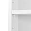 Armoire de rangement haute multifonctionnelle avec deux portes et tablettes réglables, tablette ouverte-705390757