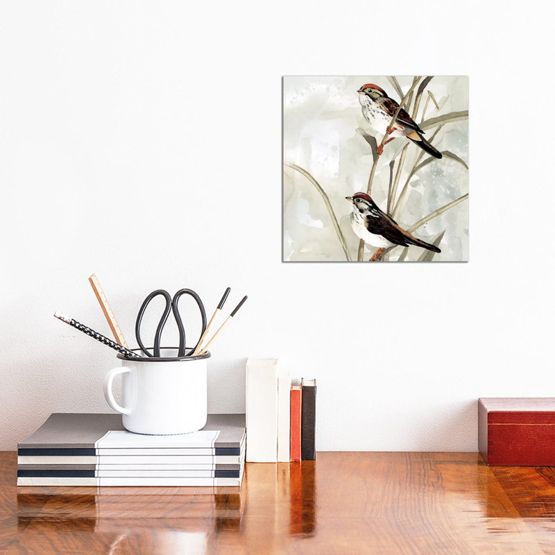 «Neutral Spring II» par Carol Robinson, impression sur toile tendue, H 12 po x l 12 po x P 0,75 po