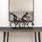 Levan Polystone Bicycling People Bronze Decorative Sculpture with Copper Texturing