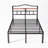 Abdalmalak 18" High Platform Bed Frame with USB & Type C Charging Station, No Box Spring, No Squeak-1239652376