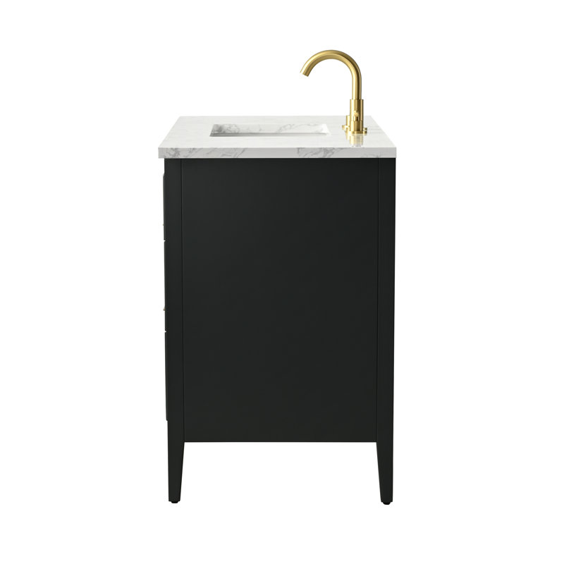 Emma 42" W Single Vanity, Black