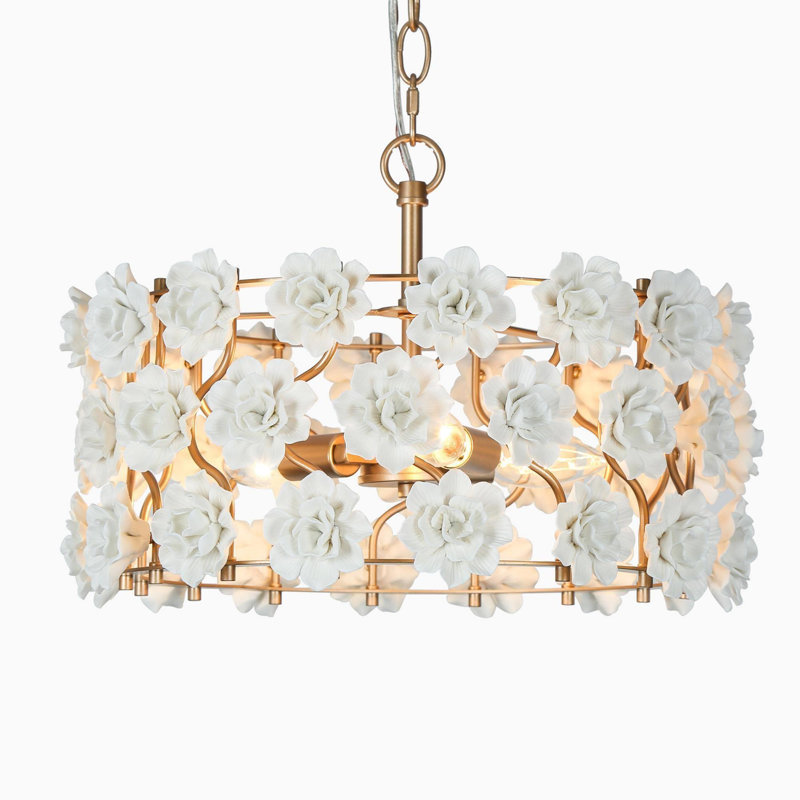 Corbel 3 - Light Unique / Statement Drum Chandelier