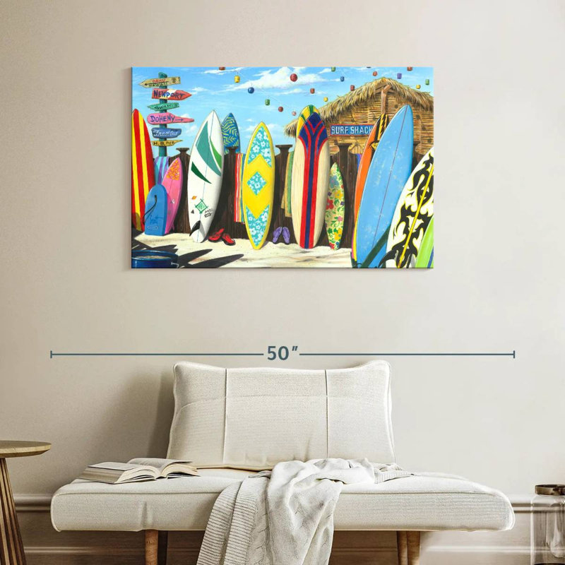 Senne Surf Shack, 26" H x 39" W