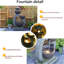 Hand Crafted Weather Resistant Floor Fountain with Light