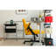 Chaise de bureau jaune avec accoudoirs en lin jaune - siège confortable pour travailler et se détendre, pivotant à 360 °, inclinable à 108 130 po, rembourrage en mousse à mémoire de forme, ergonomique facile à installer avec roues, espace de travail parfait pour la maison, fonction d'inclinaison,-125278484