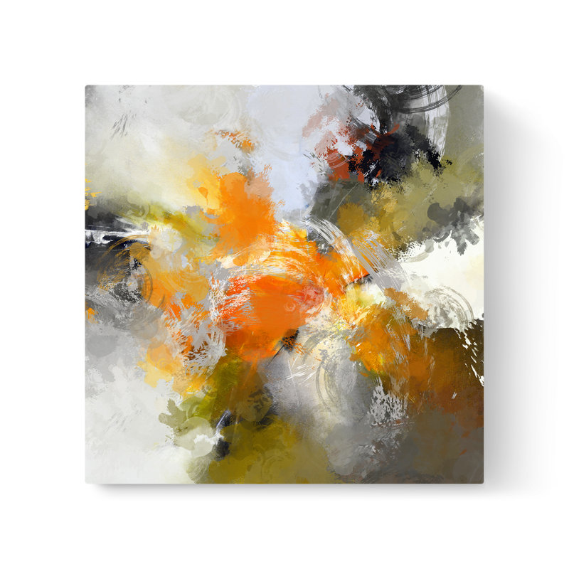 Première lumière - peinture sur toile tendue, H 8 po x l 8 po