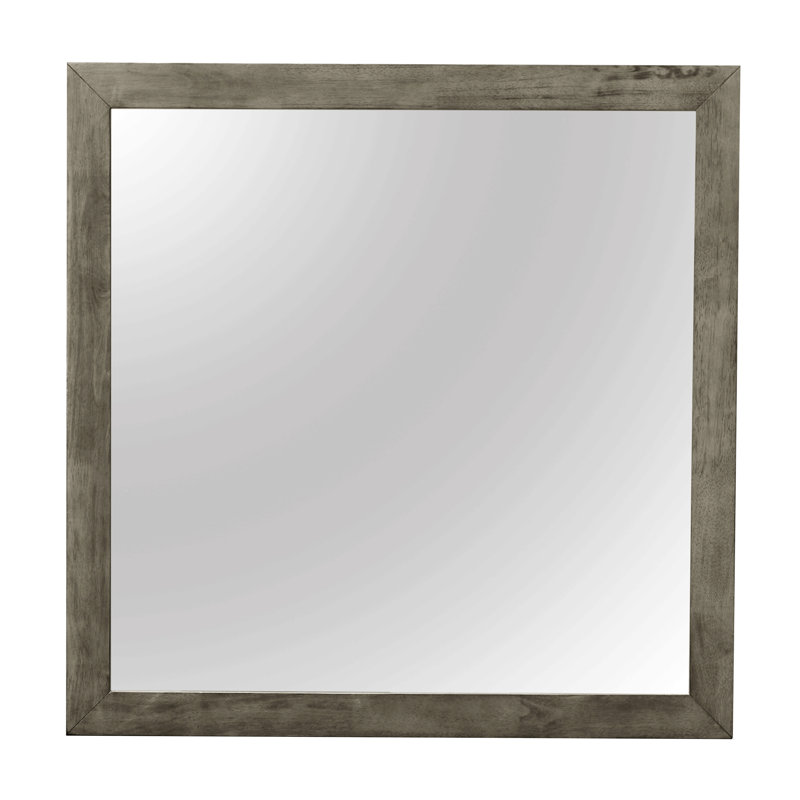 Chic Transitional Gray Wall Mirror