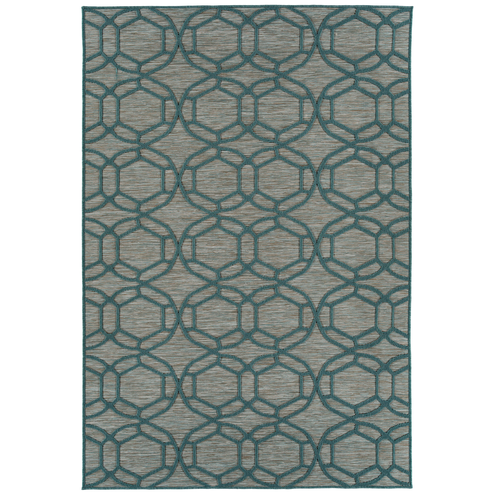 Looped Throw Rugs Ebern Designs Contemporary, Transitional, Geometric, Textured, High-Low ...