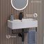 Claire Ceramic Rectangular Wall Mount Bathroom Sink with Overflow-92365461