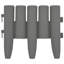 Bordures de jardin vidaXL 36 pièces gris 393,7 po PP-1263912034