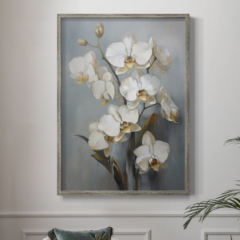 Impression encadrée FLORAL Series CXCI - bois massif, H 11 po x l 9 po