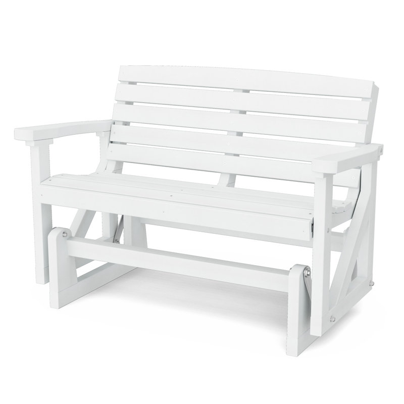 Fauteuil oscillant classique double, Blanc