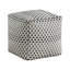 Pouf carré multicolore en tissu, base antidérapante, capacité de 300 lb, repose-pieds moderne de 16 po x 16 po x 16 po, poids multi,
