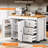 74.8" Kitchen Island with Extendable Dining Table and Storage-1286163155