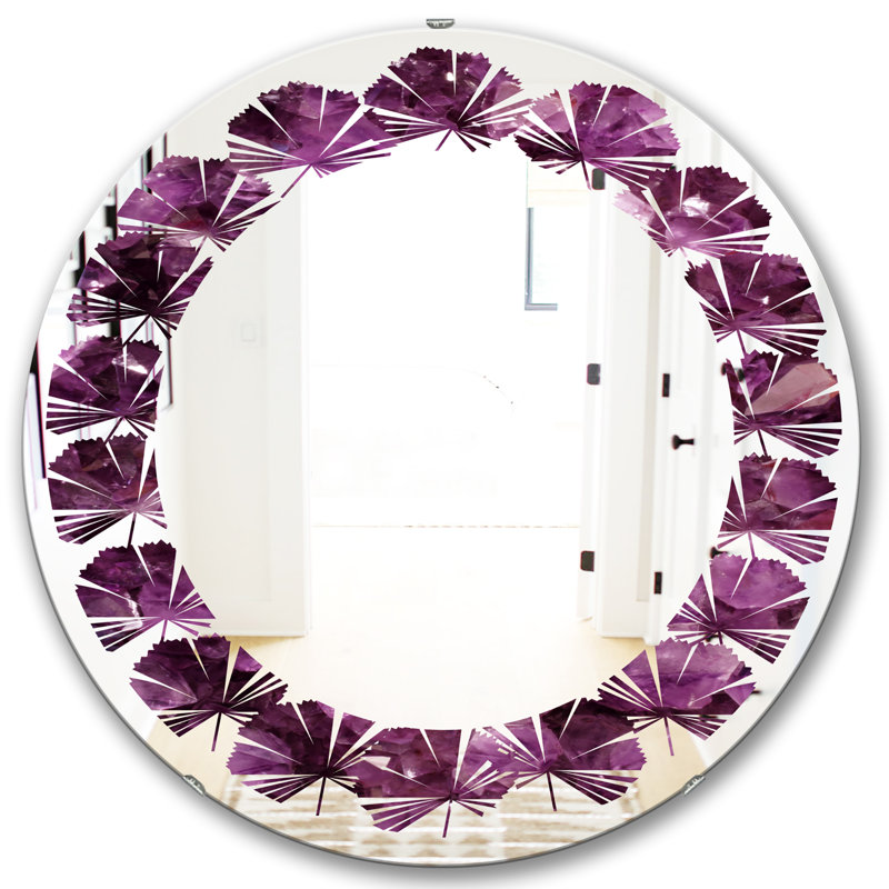 Miroir mural Leaves Gems, H 31,5 po x l po