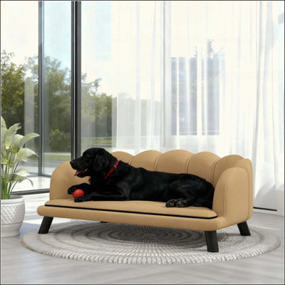Luxurious Pearl Design Pet Sofa With Plush Cushions And Sturdy Frame For Ultimate Comfort And Style