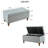 Rectangular Grey Linen - Versatile Storage Solution For Home Spacious Accommodates Various Household Items-1146440807