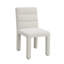 Paire de chaises d'appoint beiges bouclées - Structure en contreplaqué, largeur d'assise 45,7 cm, hauteur du produit 91,4 cm, capacité de charge 100 kg, assise rembourrée en mousse (2 pièces), profondeur de l'emballage 98 cm.