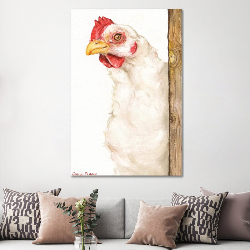 Chicken II by George Dyachenko - Wrapped Canvas Gallery-Wrapped Canvas Giclée, 152.5 cm H x 101.5 cm W