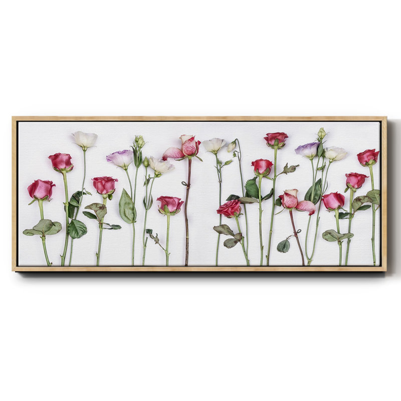Rouge Moderne Panel- Framed Canvas, 24" H x 60" W