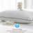 100% Organic Cotton Cover Feather and Goose Down Blend Medium Support Bed Pillow-279917337