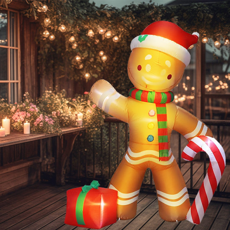 PMU Christmas - gonflable Holiday Gingerbread Man